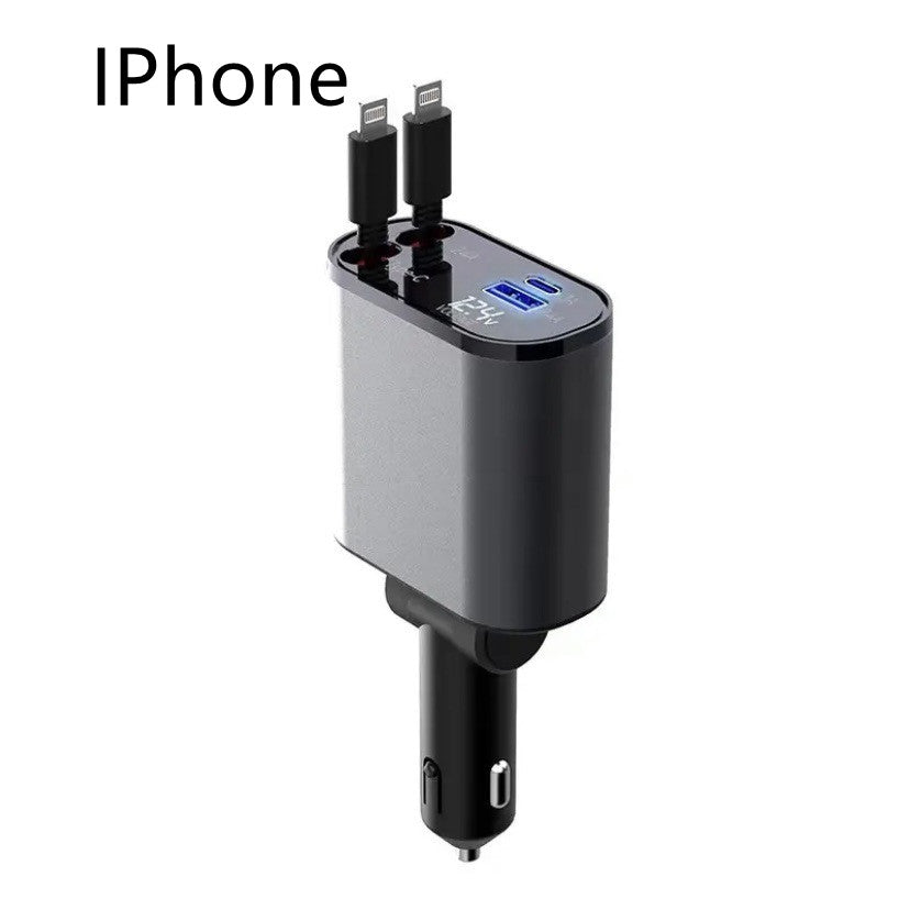 Fast Car Charger and USB TYPE-C 100W Adapter