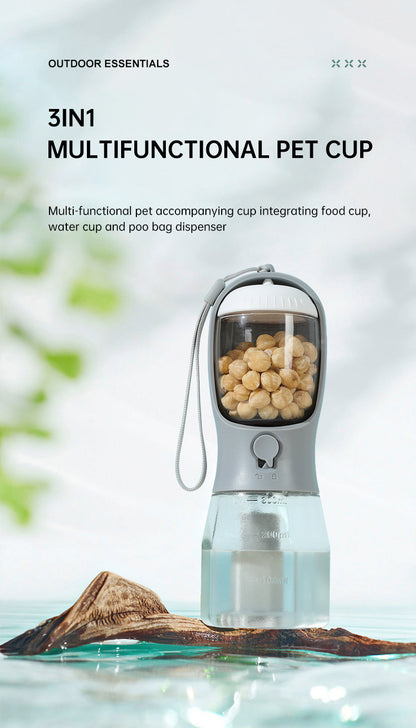 Dogs All-In-One Portable Food and Water Dispenser