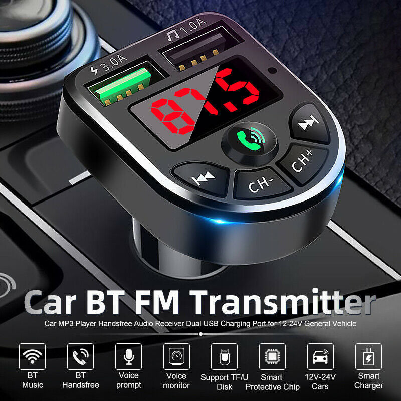 Car MP3 FM Transmitter And  Bluetooth Receiver