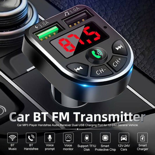 Car MP3 FM Transmitter And  Bluetooth Receiver