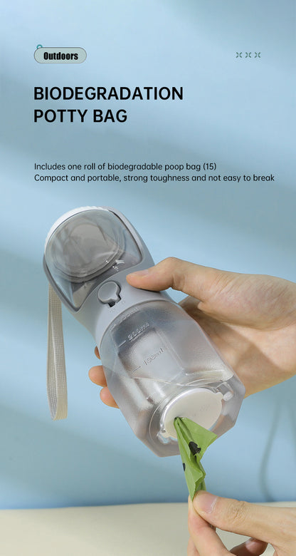 Dogs All-In-One Portable Food and Water Dispenser