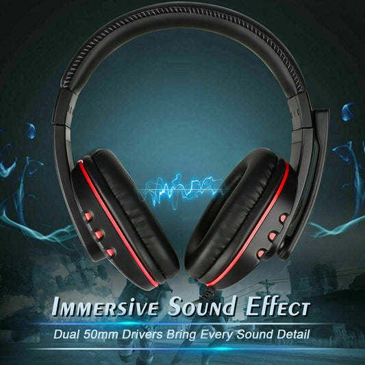 Pro Gamer Headset For PS4 PlayStation 4 PC Computer