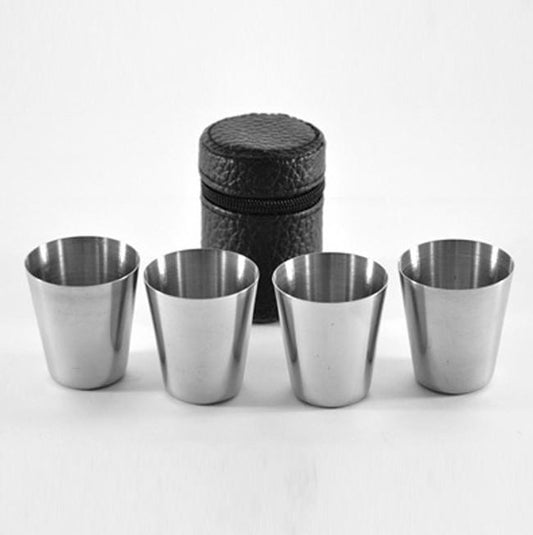 Tequila and Wind Steel Shot Glasses