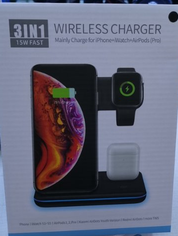 3 In 1 Mobile Phone, Watch, and Earphone Wireless Charger