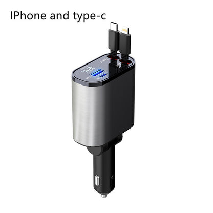 Fast Car Charger and USB TYPE-C 100W Adapter