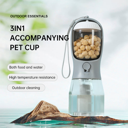 Dogs All-In-One Portable Food and Water Dispenser