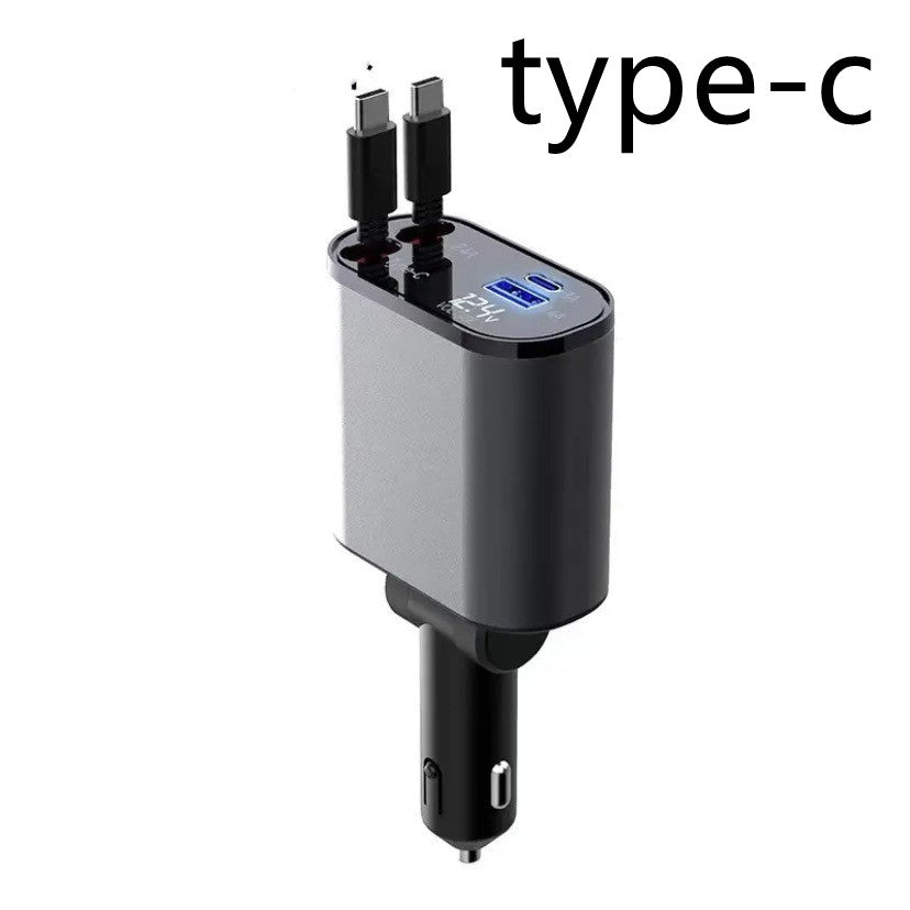 Fast Car Charger and USB TYPE-C 100W Adapter