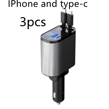 Fast Car Charger and USB TYPE-C 100W Adapter