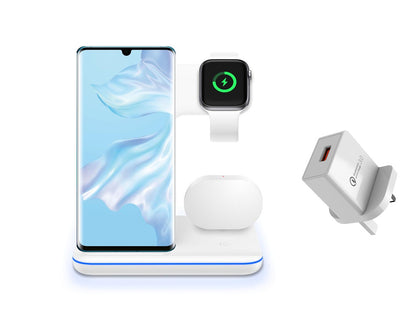 3 In 1 Mobile Phone, Watch, and Earphone Wireless Charger