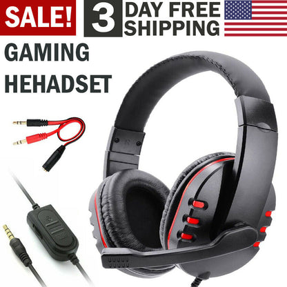 Pro Gamer Headset For PS4 PlayStation 4 PC Computer