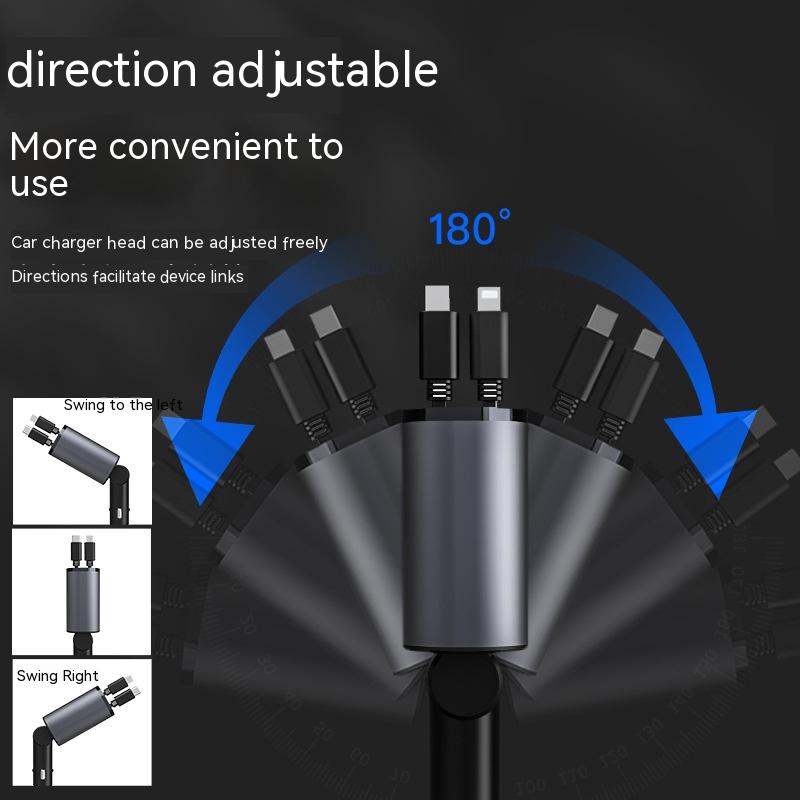 Fast Car Charger and USB TYPE-C 100W Adapter